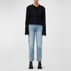 Rag & Bone - Women's 28 Harlow Mid Rise Ankle Straight Blue Jeans .